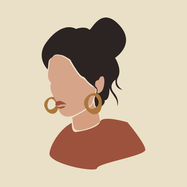 Woman Hair Knot by JunkyDotCom