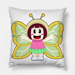 Butterfly Girl Costume Pillow