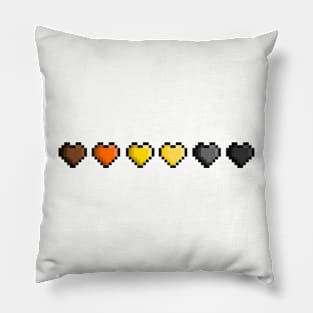 Pixel Pride Hearts Pillow