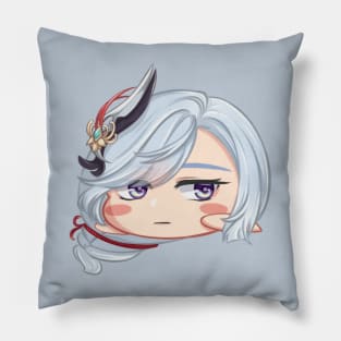 chibi shenhe genshin fanart Pillow