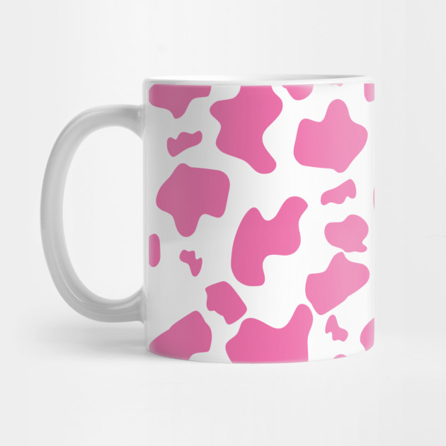 Cute Strawberry Cow Print Kawaii Aesthetic Pattern Front & Back Coffee Mug