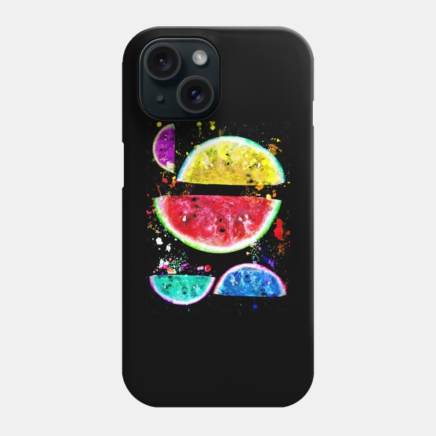 Melons Black Splash Phone Case by danieljanda