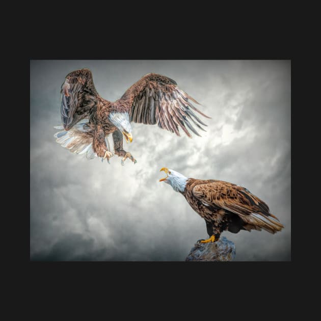 Squabbling Eagles by Tarrby