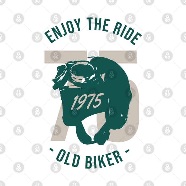 Enjoy the Ride - Old Baker Vintage Motorcycle Tee | Classic Biker by medabdallahh8