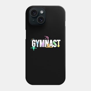 Gymnast Silhouette Art - Art Nastix - Multicolor Phone Case