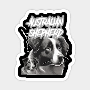 Australian Shepherd Heavy Metal Dog Lover Magnet