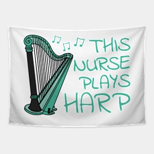 This Nurse Plays Harp, Harpist String Musician Tapestry