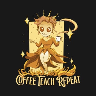 Coffee Teach Repeat T-Shirt
