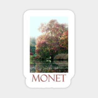 Tree by the Water by Claude Monet Magnet