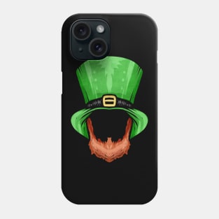 Red Beard and Green Hat For St. Patricks Day Phone Case