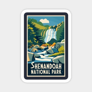 A Vintage Travel Art of the Shenandoah National Park - Virginia - US Magnet