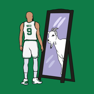 Derrick White Mirror GOAT T-Shirt