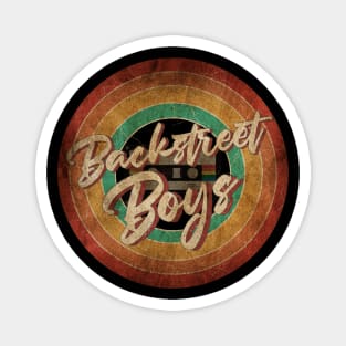 Backstreet Boys Vintage Circle Art Magnet