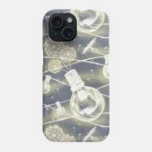 Fabulous heroes and animals, fairytale plants in lights Phone Case