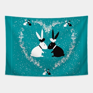 Rabbit wedding Tapestry