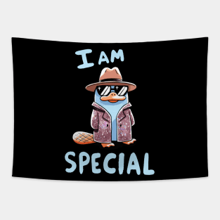 I am Special Platypus Tapestry