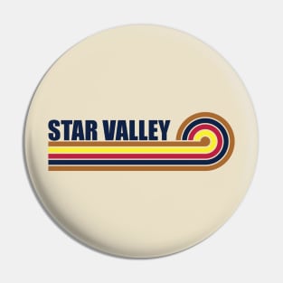 Star Valley Arizona horizontal sunset Pin