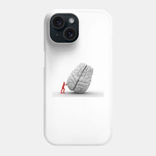 3D man moving brain, artwork (F012/9779) Phone Case