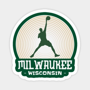 Milwaukee Wisconsin Basketball Magnet