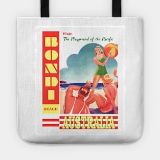 Vintage Travel Poster | Bondi Beach Australia Tote