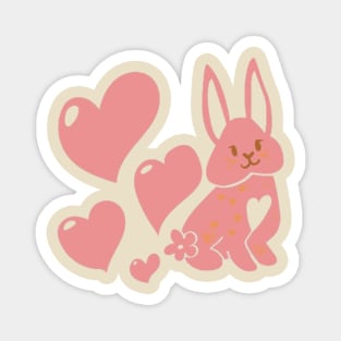 Bunny Heart Tail Magnet