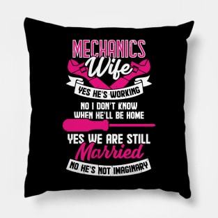 Mechanic's Wife Married Couple Gift Pillow