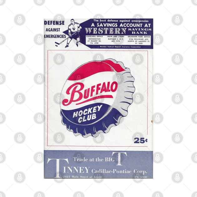 Vintage Buffalo Bisons Hockey Program 1956-1957 Season by DirtyD