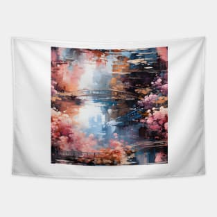 Monet Style Water Lilies 16 Tapestry