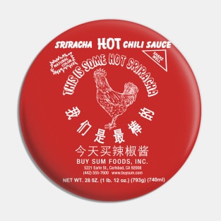 Sriracha Hot Chili Sauce Rooster Pin