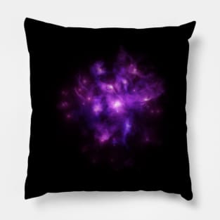 Deep space purple nebula Pillow