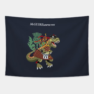 Clanosaurus Rex McGUIREsaurus Family Tartan MacGuire Plaid Tapestry