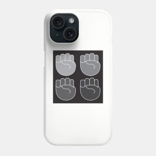 Fight the good fight-black Phone Case