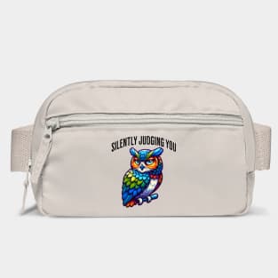 Silently Judging You funny side-eye owl design Bag