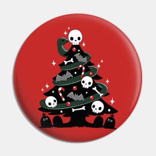 Creepy Christmas Tree Pin