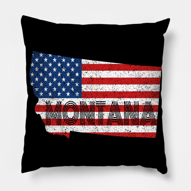 State Flag Of Montana Vintage MT Map Gift