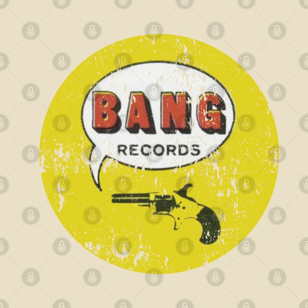 Bang Records - vintage record label by retropetrol