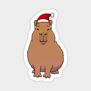 Capybara Christmas Magnet