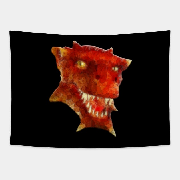 Red Dragon Tapestry by Ancello