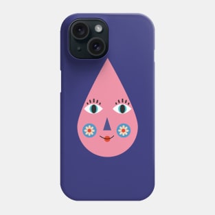 Happy raindrop happiness rainy rain winter december Phone Case