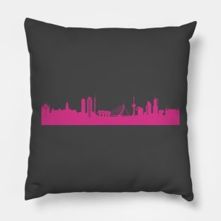 Rotterdam skyline pink Pillow