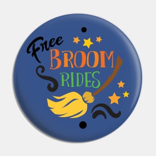 Halloween Free broom rides Pin