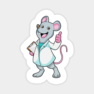 Mouse as Doctor with Doctor's coat Magnet