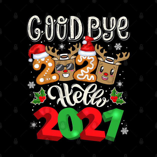 2021 Happy New Year Reindeer Face Mask Pajama Family Xmas - Happy New Year - Phone Case