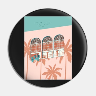 Vintage Palace Aesthetic Architecture Pin