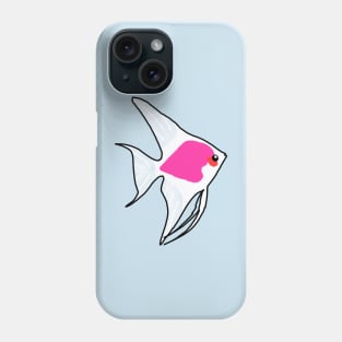 Pink Angelfish Phone Case