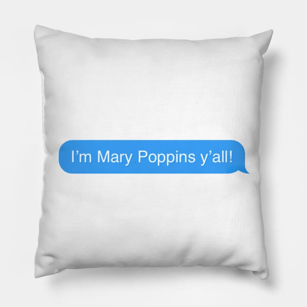 Y’all Quote Pillow by CalliesArt