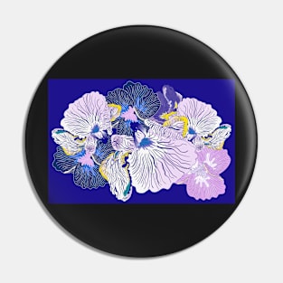 Purple flower frenzy Pin