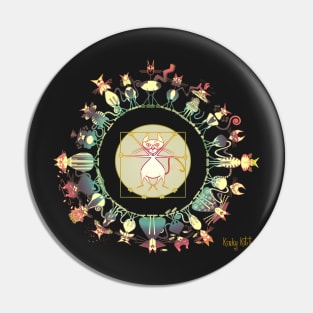 KINKY KITTY - Kinky Mandala Rainbow Pin