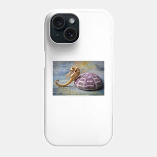 Seahorse And Purple Sea Urchin Phone Case