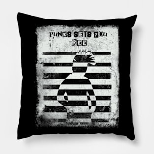 be punk be free Pillow